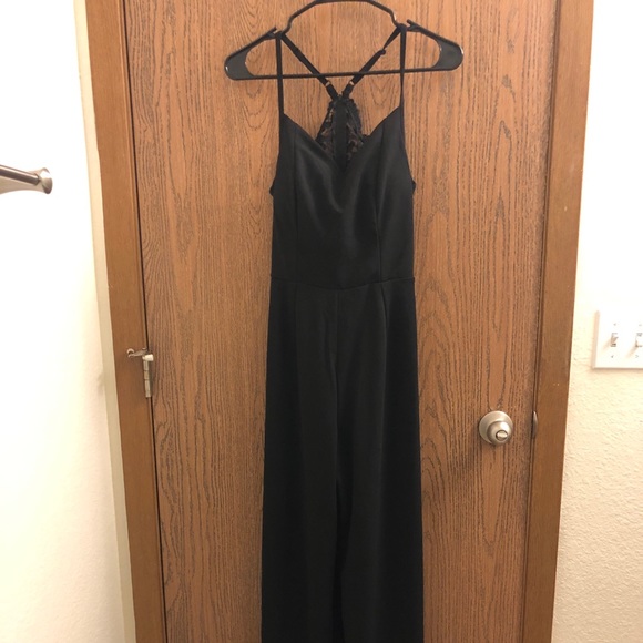 Monique Lace Back Black Jumpsuit from Francesca’s NWT Women’s Small - Picture 4 of 8